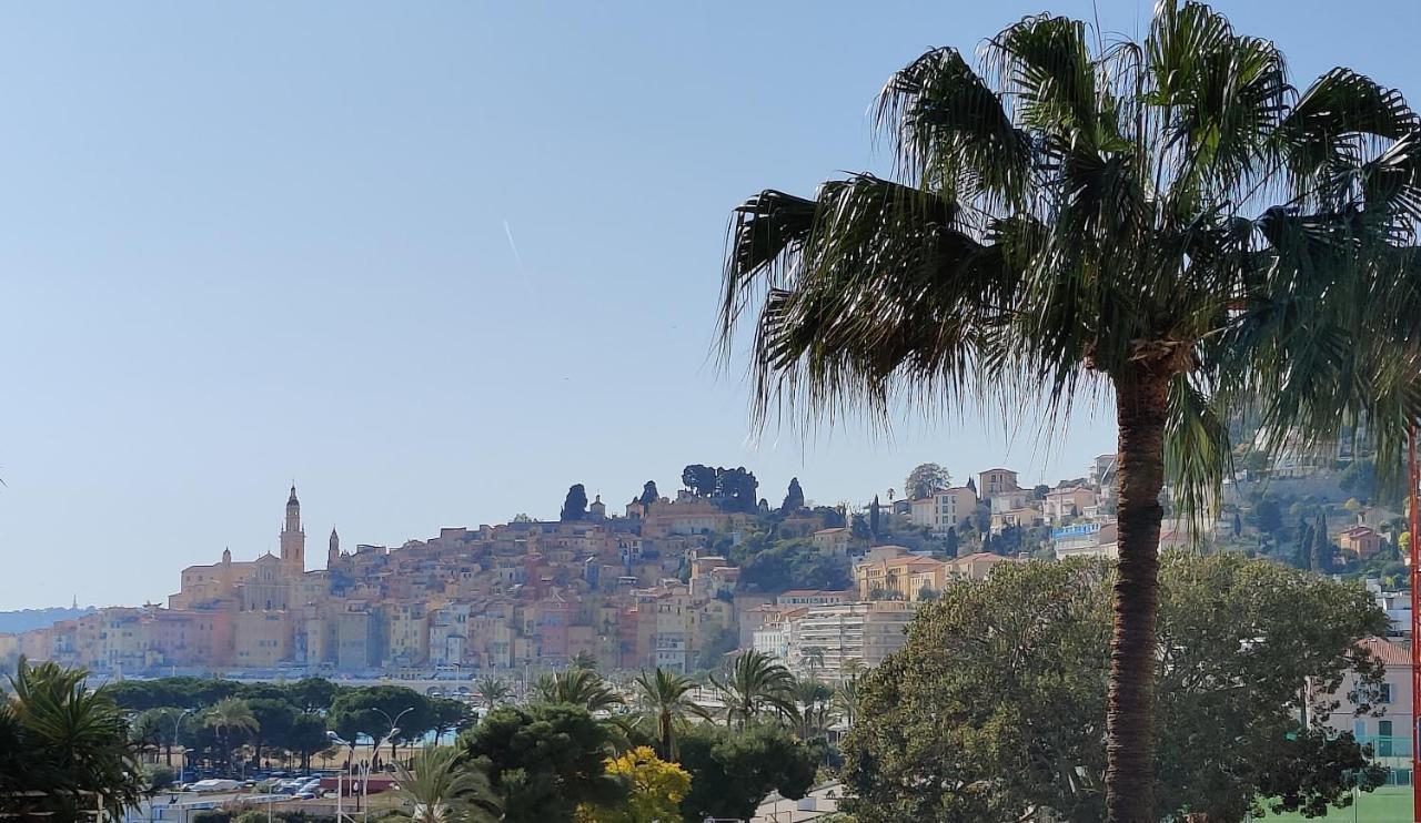 Menton Bord De Mer Studio Calme Avec Balcon, Ascenseur, Climatisation, Ideal Location Quiet Near Sea, Balcony, Elevator, Ac 外观 照片